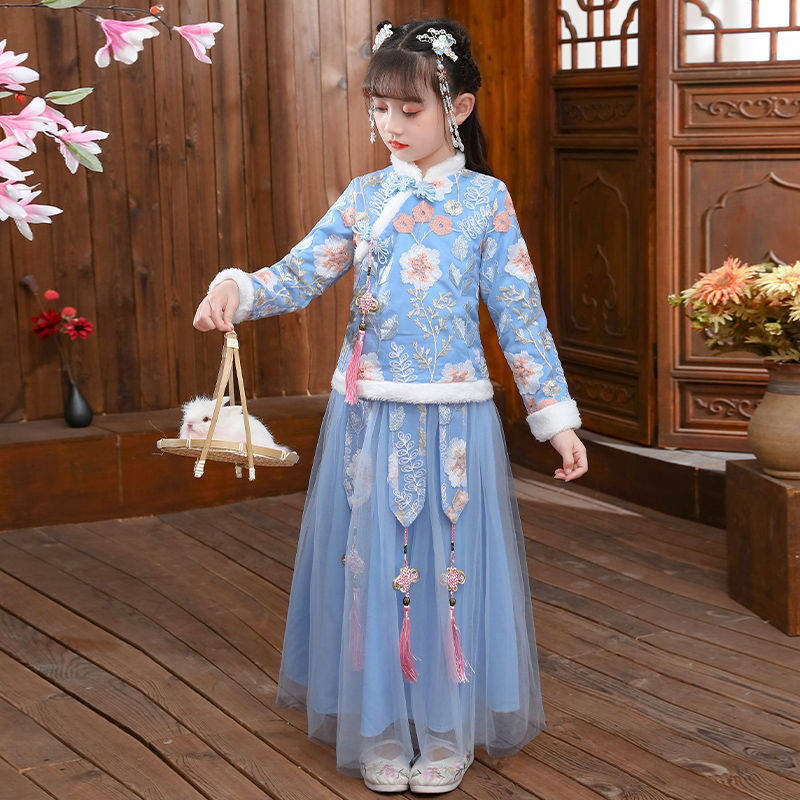 Winter Clothing For Baby Girl - 2024 Kinderen Herfst Winter Hanfu Meisje