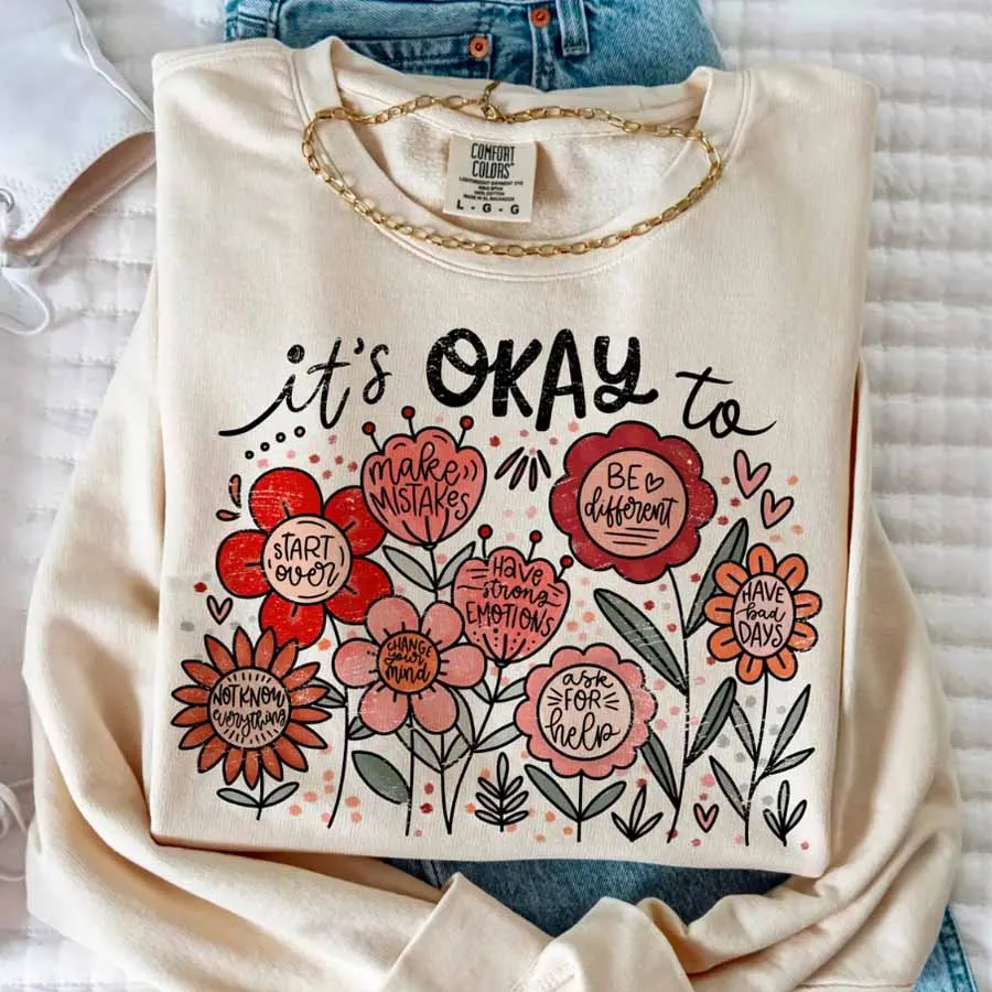 Winter Clothing Quotes - Het is oké om Boho Floral