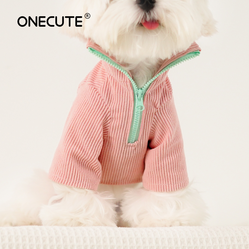 Winter Clothing For Dogs - Huisdier tweebenig shirt met rits Kleine