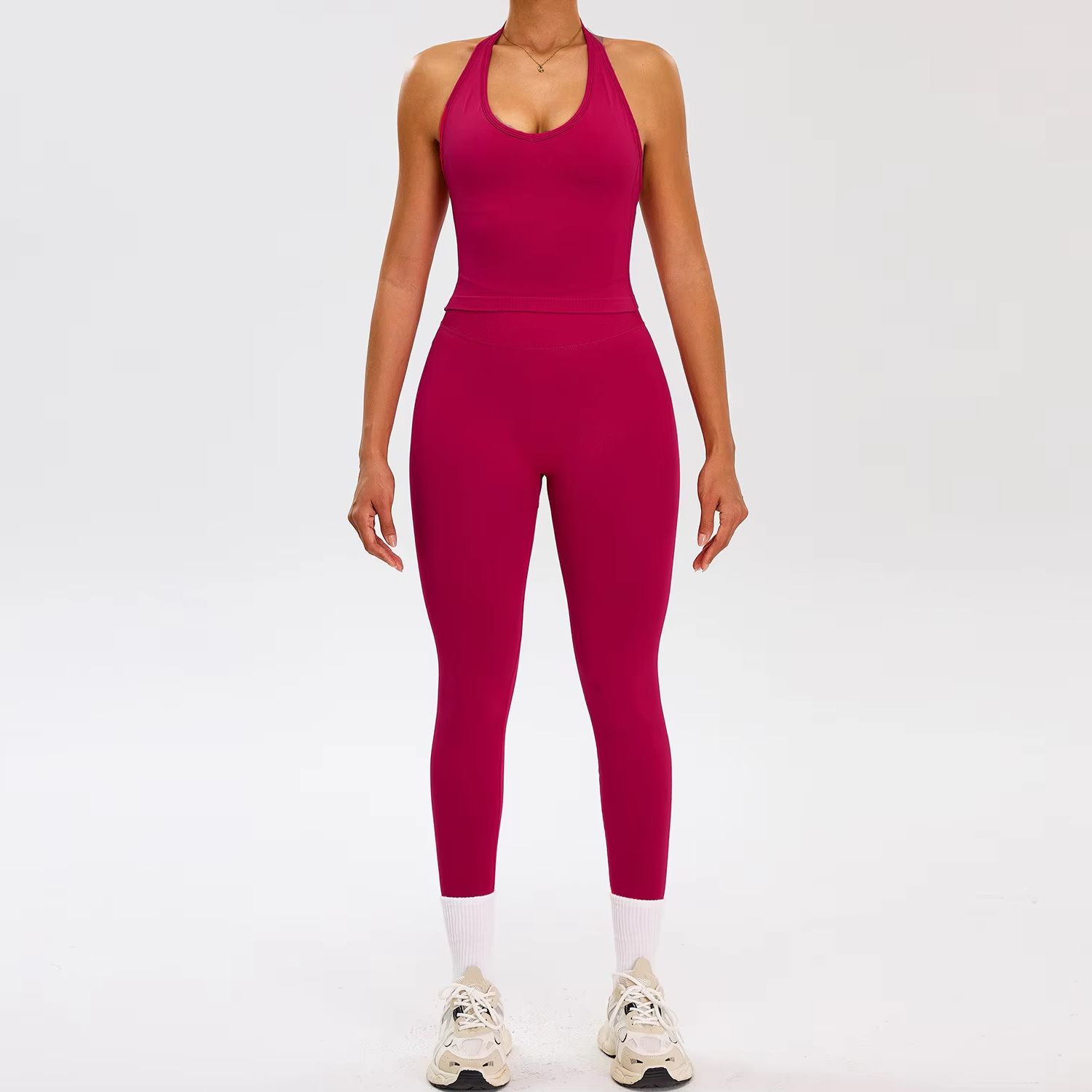 Winter Yoga Clothing - 2-delig dames trainingspak naadloze yogaset workout
