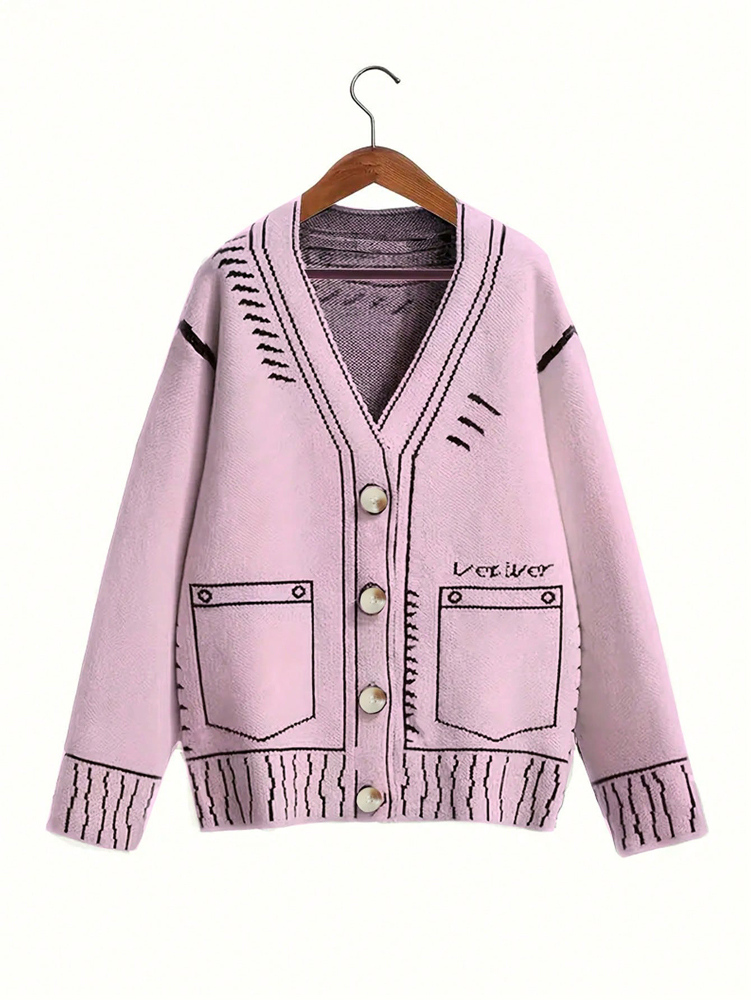 Winter Clothing Line - Plus Size Dames Vest Met Knopen