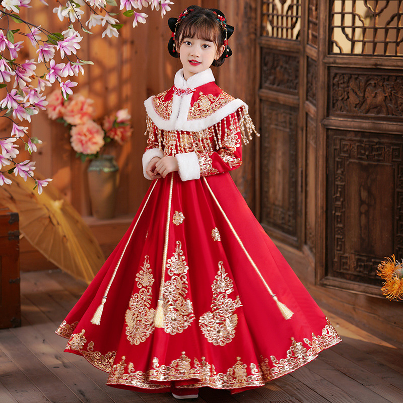 Winter Clothing Kids - Meisjes Rode Chinese Nieuwjaar Kleding Kinderen