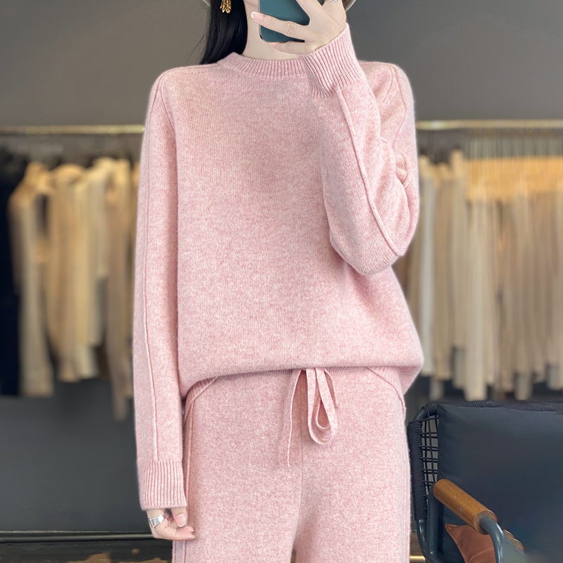 Winter Clothing Line - 2-delige set dameskleding 100% merinowol herfst-