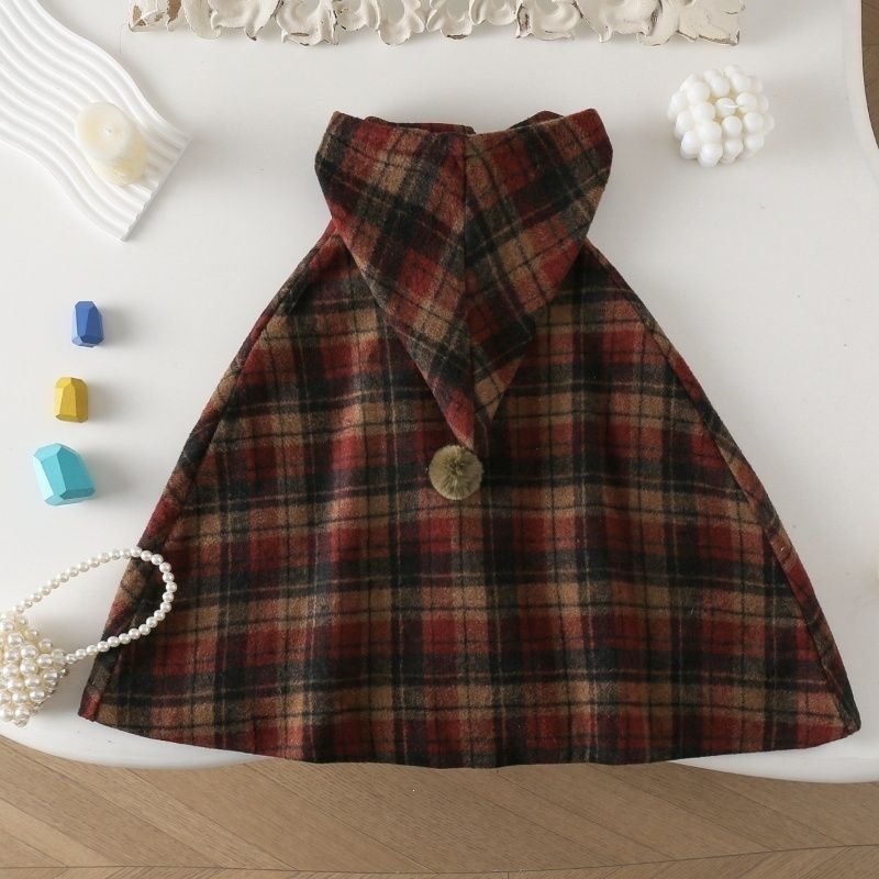 Geruite cape voor meisjes, sch - Winter Clothing For Baby Girl recensie en prijs