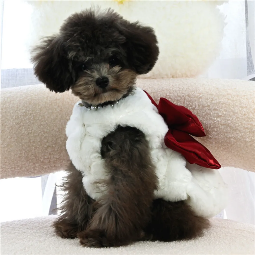 Huisdier Konijnenbont Jurk Kle - Winter Clothing For Dogs recensie en prijs