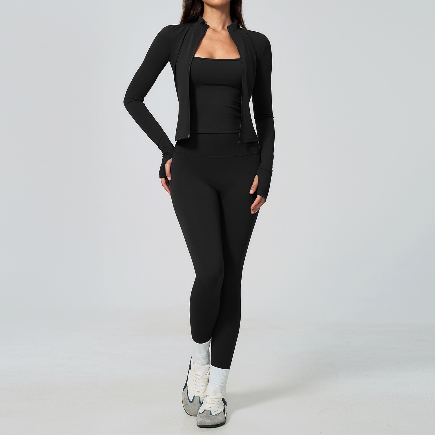 Dames Yoga Set 3-delig Workout - Winter Yoga Clothing recensie en prijs