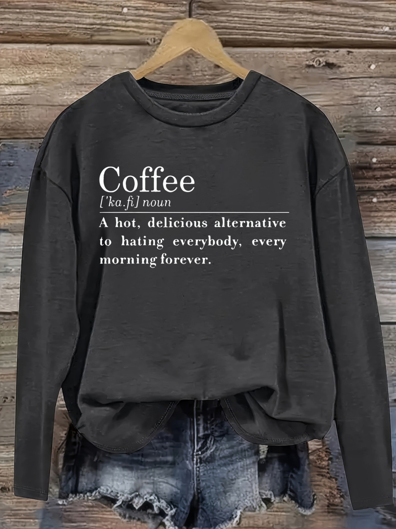 Dames Casual T-shirt met lange - Winter Clothing Quotes recensie en prijs