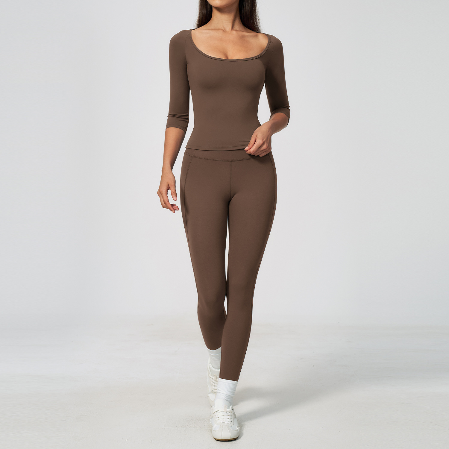 Dames 2-delige yogaset, 3/4 mo - Winter Yoga Clothing recensie en prijs